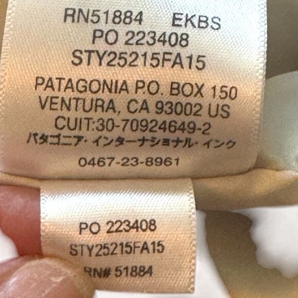 Patagonia Women's Fuzzy El Cap Khaki with Bleached Stone Zip-Up Vest Size Large - Picture 8 of 10